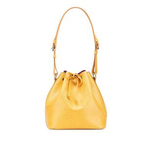 Pre Loved louis vuitton Women Yellow Bucket Bags